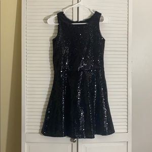 Gap girls sparkly black dress